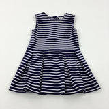 Navy Striped Dress - Girls 18-24 Months