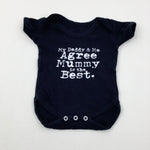 'My Daddy & Me' Black Short Sleeve Bodysuit - Boys 0-3 Months