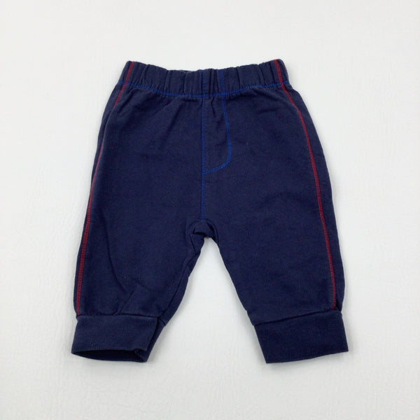 Navy Joggers - Boys 0-3 Months