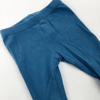 Petrol Blue Jersey Trousers - Boys 0-3 Months