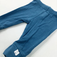 Petrol Blue Jersey Trousers - Boys 0-3 Months