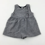 Grey Wool Mix Smart Playsuit - Girls 18-24 Months