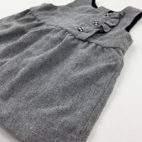 Grey Wool Mix Smart Playsuit - Girls 18-24 Months