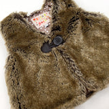 Brown Fluffy Gilet - Girls 18-24 Months