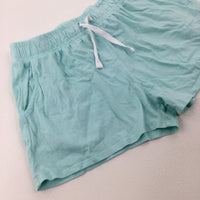 Blue Jersey Shorts - Girls 8-9 Years