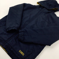 Black Fleece Lined Hooded Jacket - Boys 9-10 Years