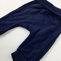 Navy Jersey Trousers - Boys 3-6 Months