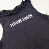 'Future Vibes' Charcoal Grey Vest Top - Boys 9-10 Years