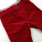 Red Cord Trousers - Boys 3-6 Months