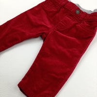 Red Cord Trousers - Boys 3-6 Months