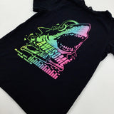 'Awesome' Shark Black T-Shirt - Boys 9-10 Years