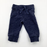 Mottled Navy Joggers - Boys 3-6 Months