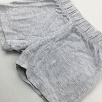 Light Grey Jersey Shorts - Boys 6-9 Months