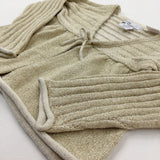 Sparkly Gold Knitted Cardigan - Girls 2-3 Years