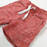 Red Jersey Shorts - Boys 6-9 Months