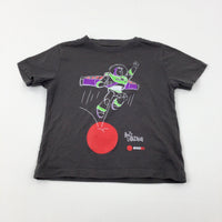 'Buzz Lightyear' Charcoal Grey T-Shirt - Boys 3-4 Years