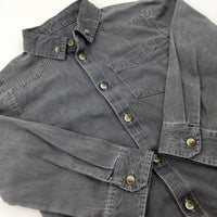 **NEW** Charcoal Grey Long Sleeve Shirt - Boys 3-4 Years