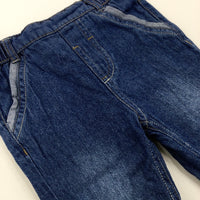 Mid Blue Denim Lined Jeans - Boys 6-9 Months