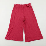 Pink Cropped Trousers - Girls 10-11 Years