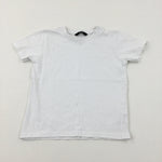 White Cotton T-Shirt - Boys 3-4 Years