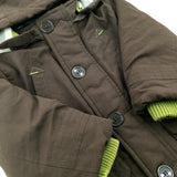 Brown Heavyweight Coat With Hood - Boys 6-9 Months