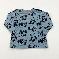 Pandas Blue Long Sleeve Top - Boys 9-12 Months