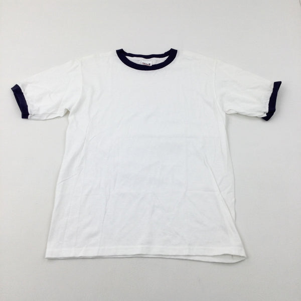 White Cotton T-Shirt - Boys 11-12 Years