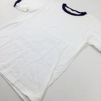 White Cotton T-Shirt - Boys 11-12 Years