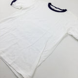 White Cotton T-Shirt - Boys 11-12 Years