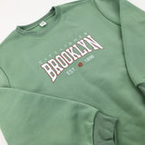 'Brooklyn' Green Sweatshirt - Boys 11-12 Years