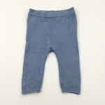 Blue Knitted Trousers - Boys 9-12 Months