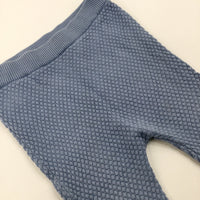 Blue Knitted Trousers - Boys 9-12 Months