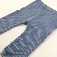 Blue Knitted Trousers - Boys 9-12 Months