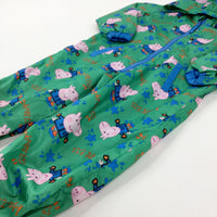 '123 Jump' Peppa Pig's George Green Waterproof Puddlesuit - Boys 4-5 Years