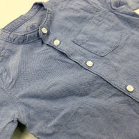 Light Blue Cotton Short Sleeve Shirt - Boys 12-18 Months