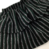 Green & Grey Striped Layered Skirt - Girls 4-5 Years