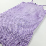 Lilac Checked Dress - Girls 12-13 Years