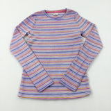 Colourful Striped Pink Long Sleeve Top - Girls 12-13 Years