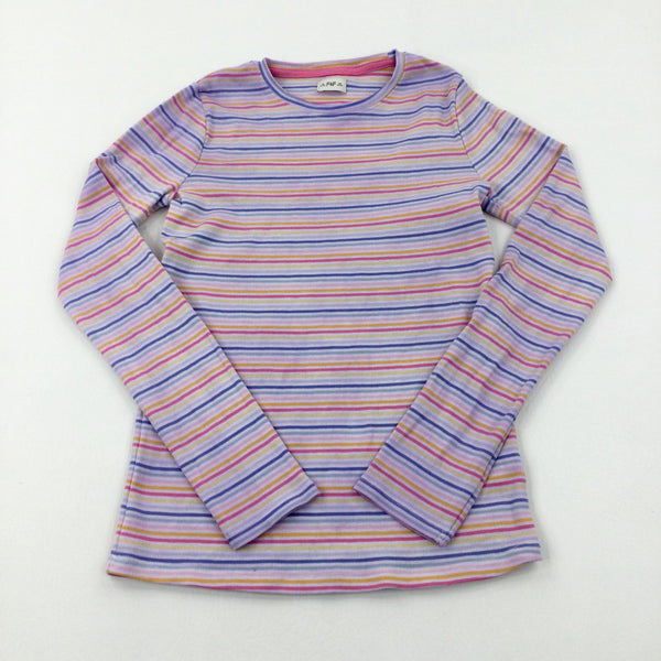 Colourful Striped Pink Long Sleeve Top - Girls 12-13 Years