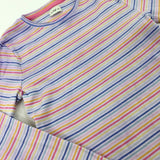 Colourful Striped Pink Long Sleeve Top - Girls 12-13 Years