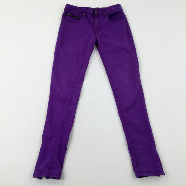 Purple Denim Jeans - Girls 12-13 Years