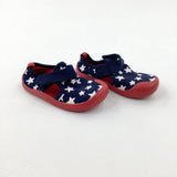 Stars Navy Sandals - Boys - Shoe Size 8