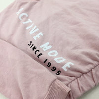 'Active Mode' Pink Sweatshirt - Boys 5-6 Years