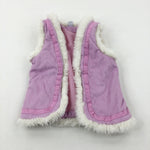 Pink Fluffy Gilet - Girls 5-6 Years