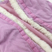 Pink Fluffy Gilet - Girls 5-6 Years