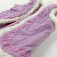 Pink Fluffy Gilet - Girls 5-6 Years