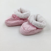 Pink Fluffy Baby Shoes - Girls - Shoe Size 1