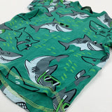 Sharks In Sunglasses Green T-Shirt - Boys 2-3 Years