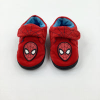 Spider-Man Red Slippers - Boys - Shoe Size 8-9
