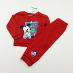 **NEW** 'Mickey Loves Presents' Red Pyjamas - Boys/Girls 6-9 Months